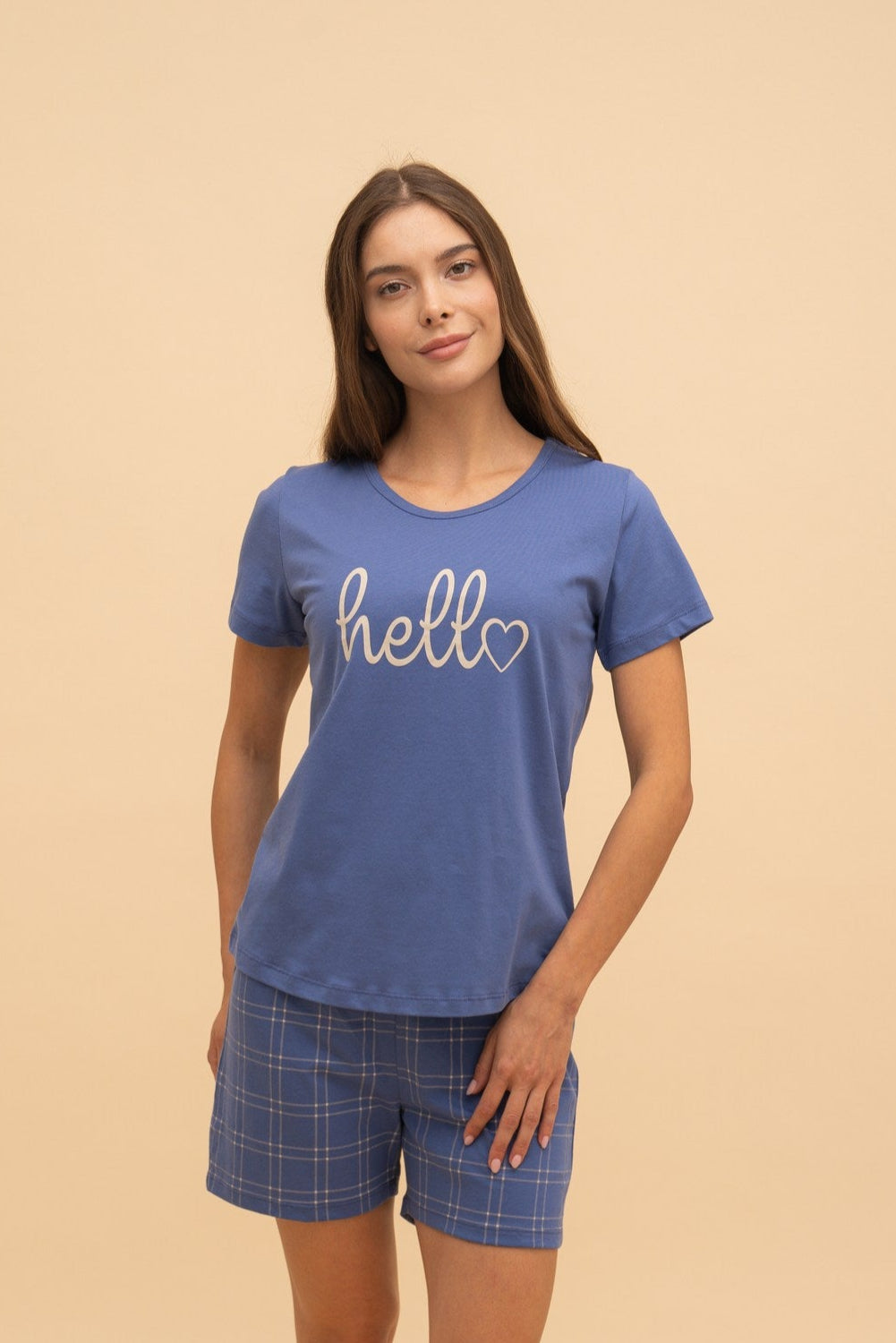 Pajamas "Hello" (Blue)