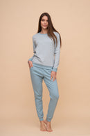 Памучна пижама интерлог "Sky Blue"