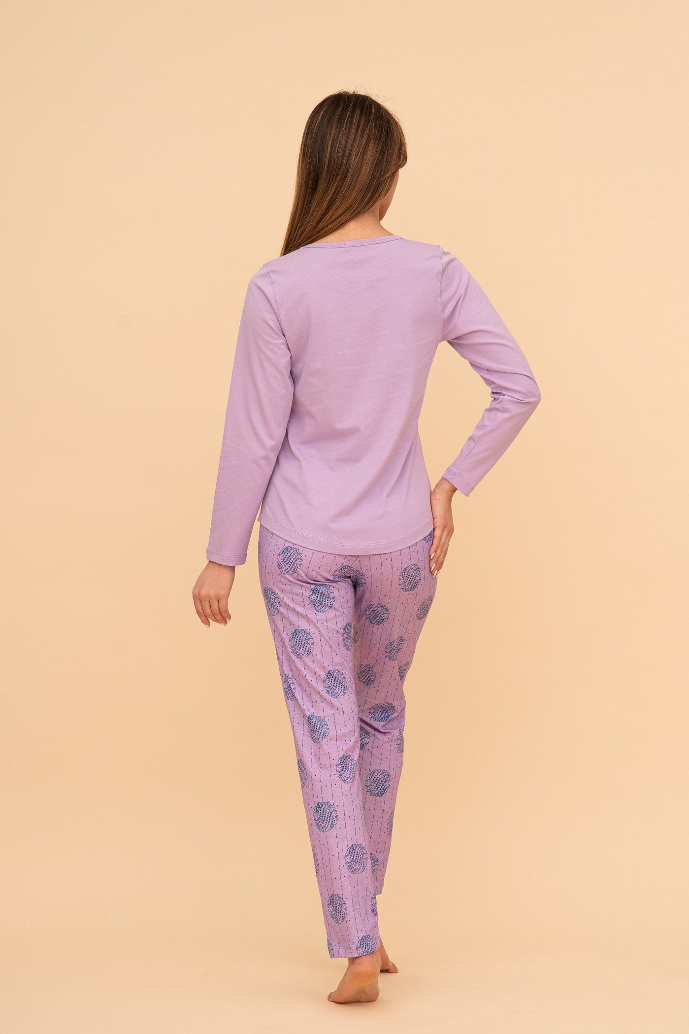 Пижама от памук с дълъг ръкав "Gorgeous"