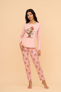 Пижама от памук с дълъг ръкав "Gorgeous"