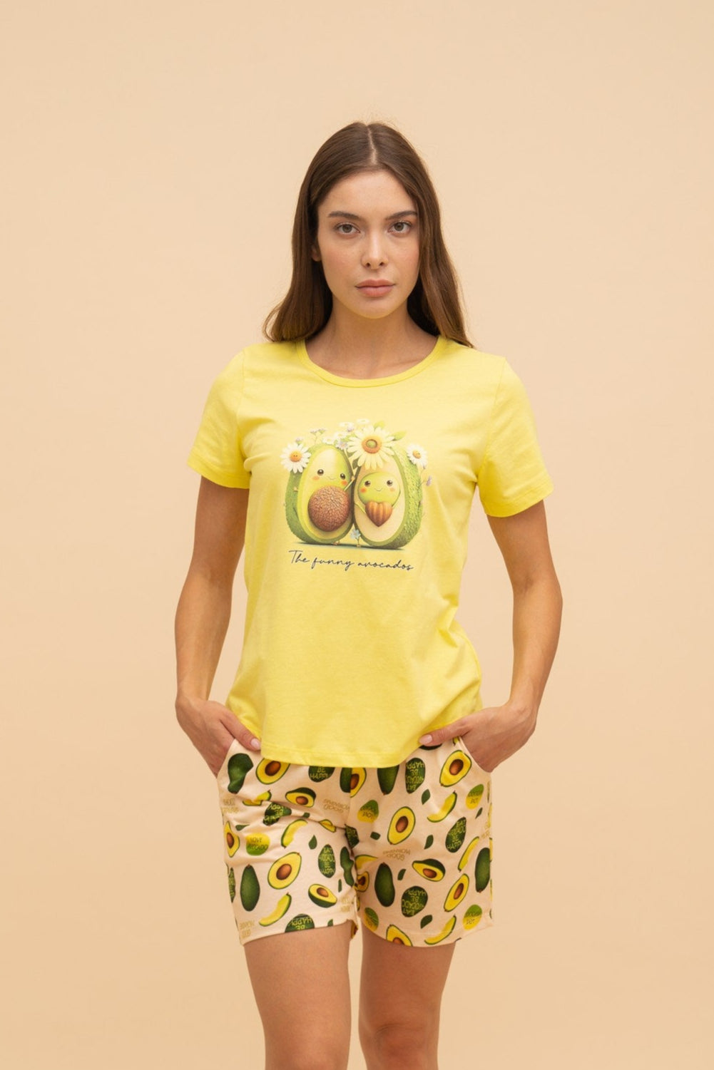 Пижама "Avocado" (Жълта)