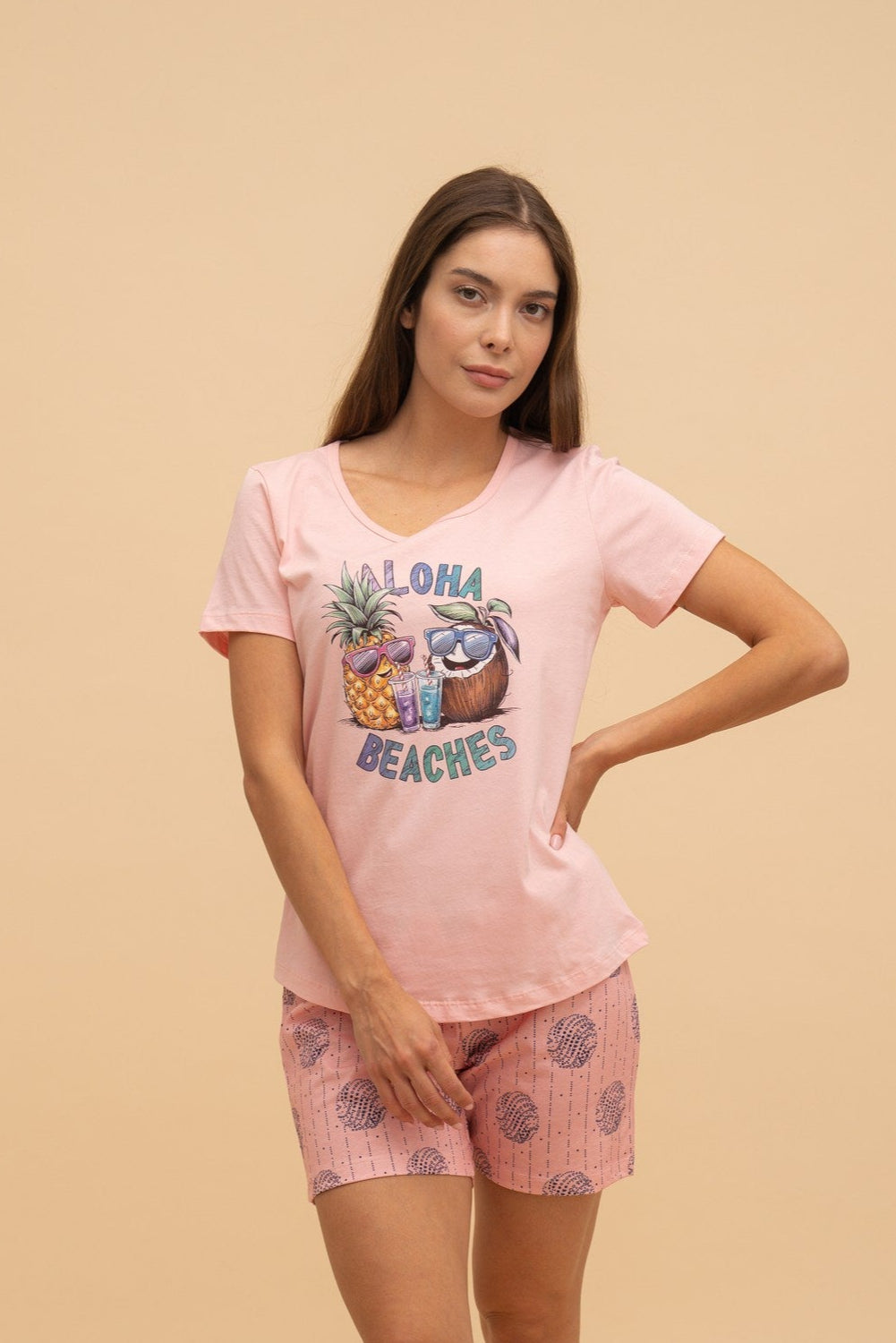 Пижама "Aloha beaches" (Банан)