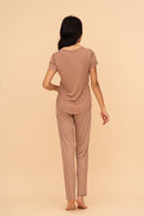 Пижама от памук-модал "Little Miss Perfect" (Бежова)