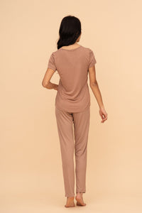 Пижама от памук-модал "Little Miss Perfect" (Бежова)