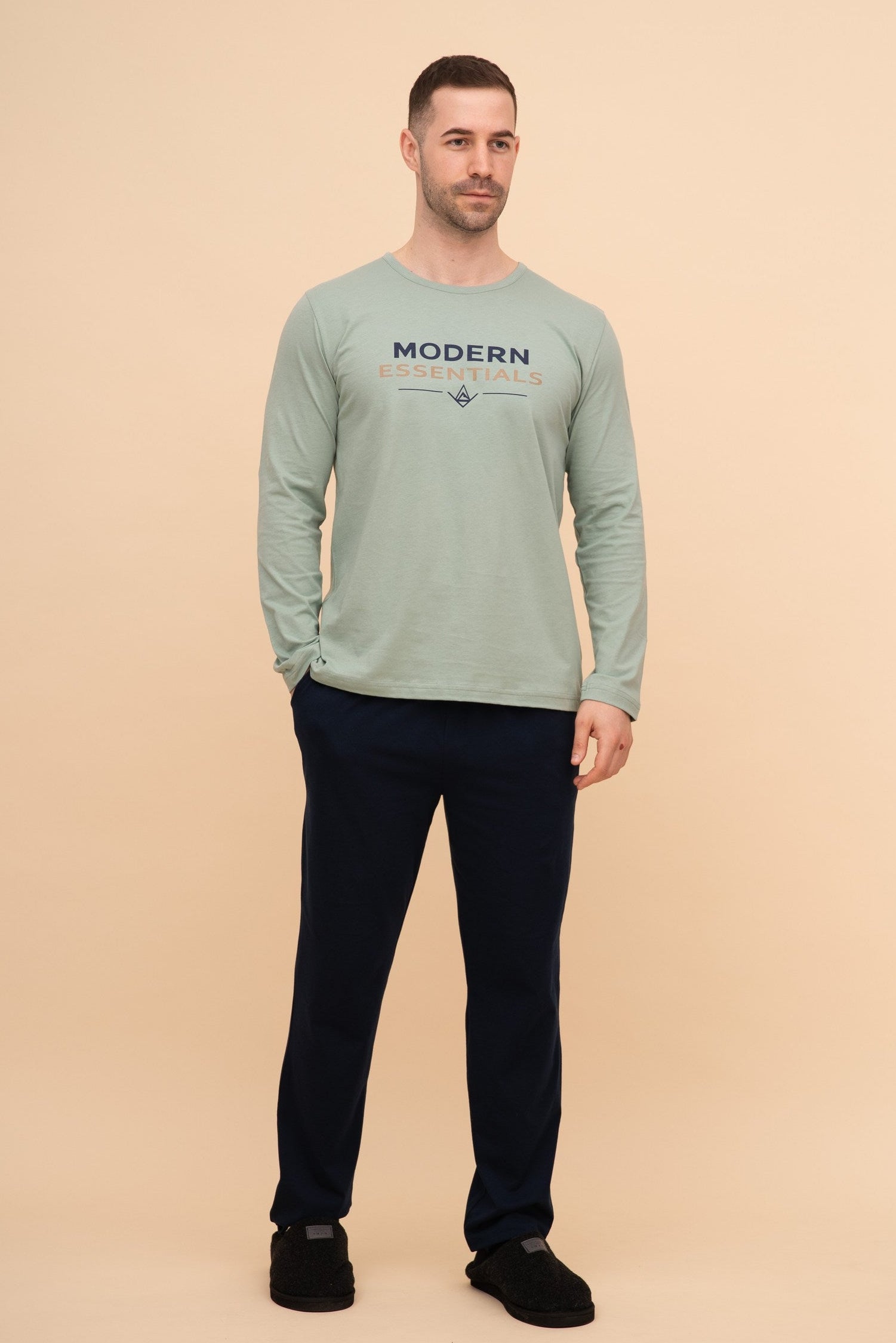 Мъжка пижама "Modern Essentials" (Зелена)