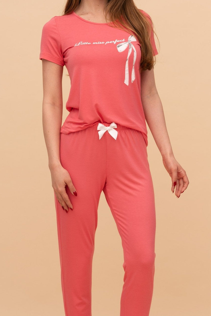 Modal Short Sleeve Nightgown (Bordeaux)