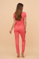 Пижама от памук и модал с къс ръкав "Little Miss Perfect"