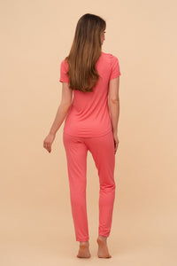 Пижама от памук и модал с къс ръкав "Little Miss Perfect"