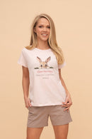Пижама от памук с къс ръкав "Good Morning Bunny"