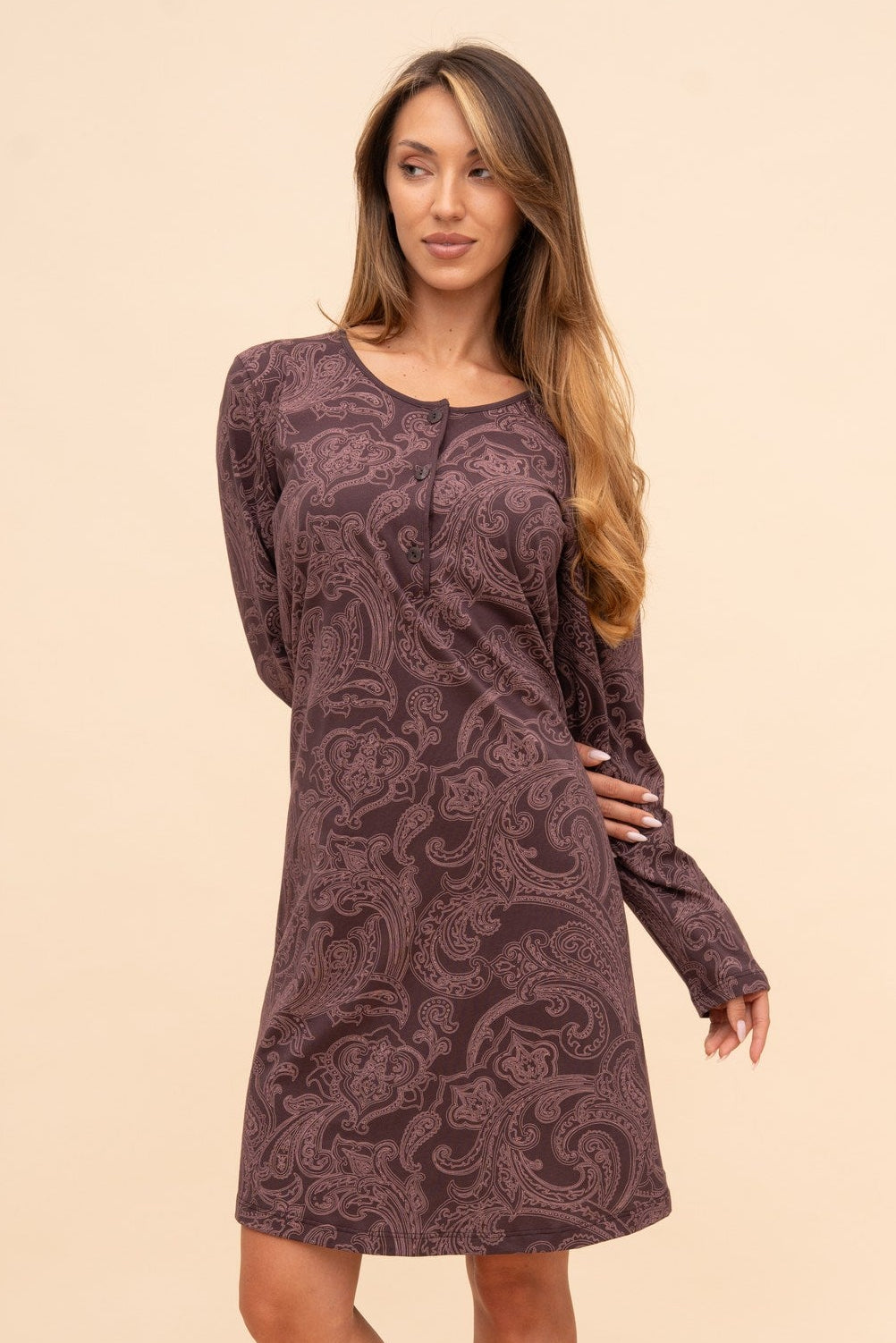 Long sleeve pajama set "Paisley"