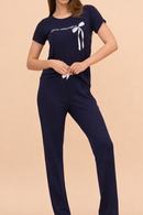 Modal Pajamas Long Set (Bordeaux)