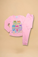Children's pajamas for girls "Labubu" (Light pink)