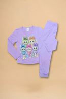 Children's pajamas for girls "Labubu" (Purple)