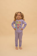 Children's pajamas for girls "Labubu" (Purple)