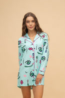 Нощница от памук Иватекс Abstract SKU 854B