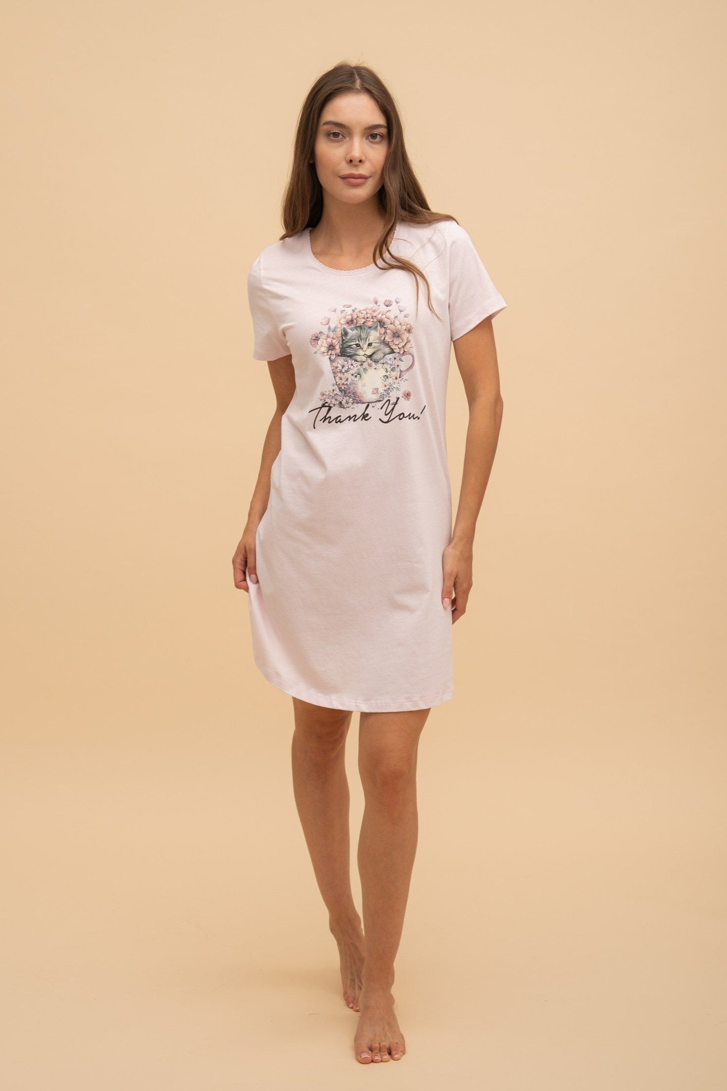 Nightgown "Thank you" (Pink)