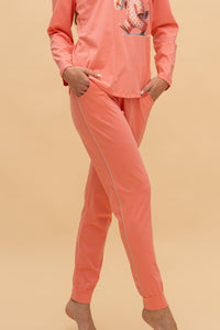 Пижама с дълъг ръкав "Bunny Walker" (Розова)