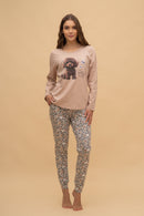 Пижама с дълъг ръкав "Grateful Heart" (Бежова)