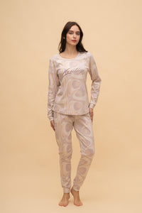 Памучна пижама интерлог "Heritage"