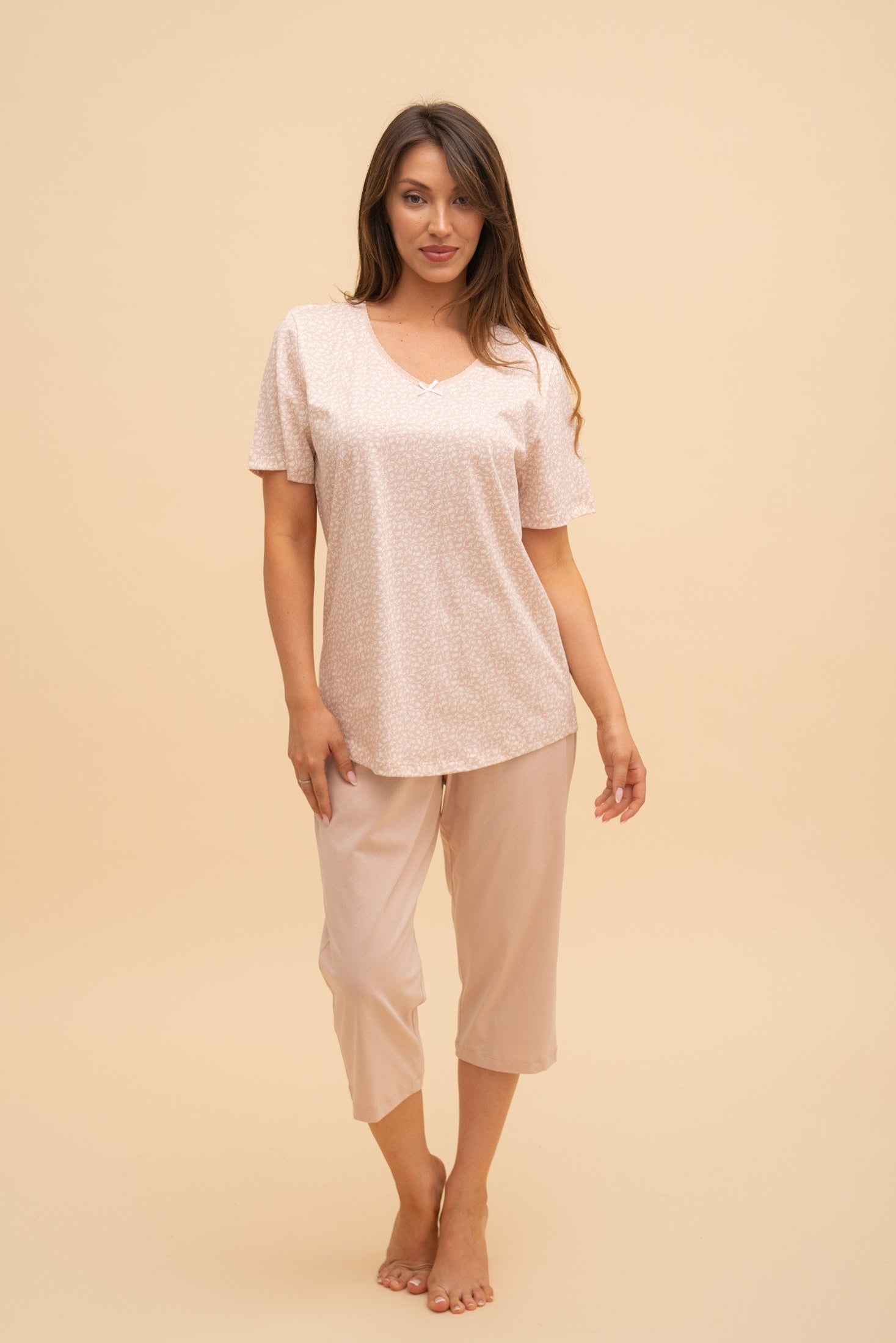 "Leafy" Pajamas (Pink)