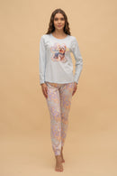 Пижама с дълъг ръкав "Lucid" (Синя)