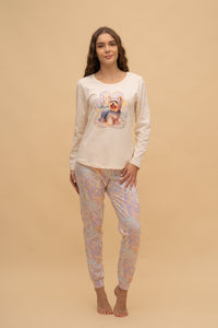 Пижама с дълъг ръкав "Lucid" (Жълта)