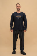 Мъжка пижама интерлог "Excellence" (Тъмно синя)