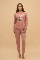 Пижама с дълъг ръкав "Morning Pleasure" (Канела)