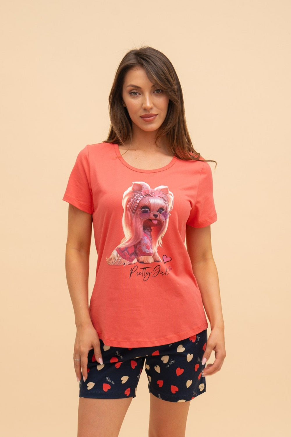 "Pretty Girl" Pajamas (Watermelon)