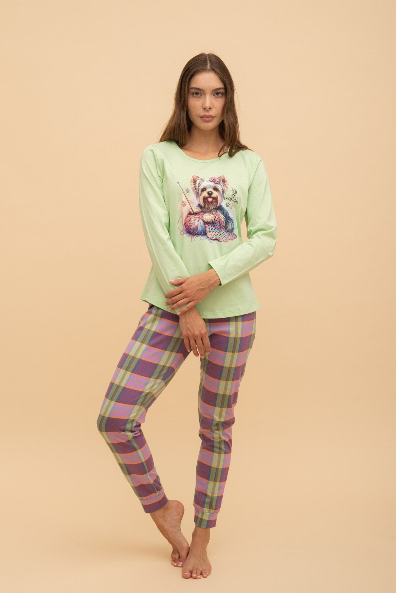 Pajamas "Sod off, I'm counting" (Green)