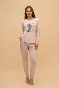 Пижама с дълъг ръкав "Winter Kitty"