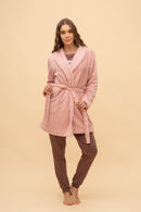 Халат "Cozy" (Светло розов)