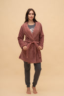 Халат "Cozy" (Тъмно розов)