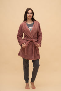 Халат "Cozy" (Тъмно розов)